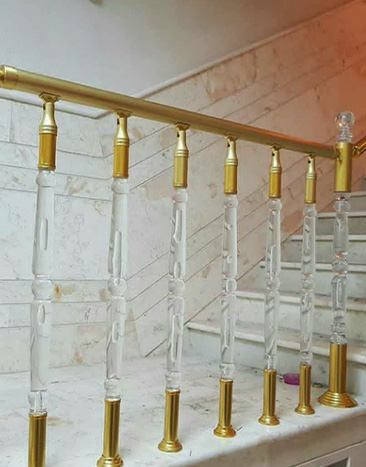 نرده استیل طلایی